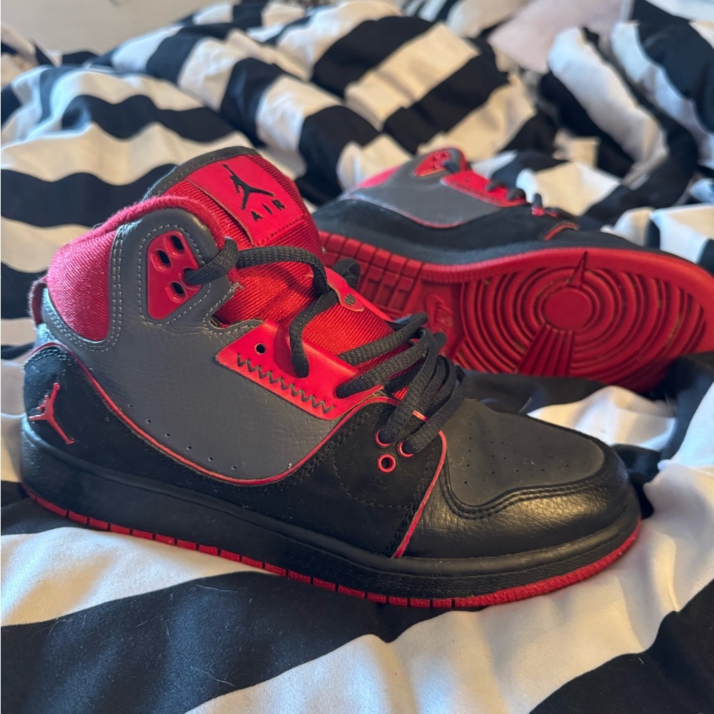 Jordan 1 Flight 4 Premium Bred Black And Red
